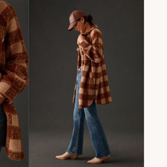 Anthropologie Greylin Longline Shirt Jacket - Picture 3 of 3